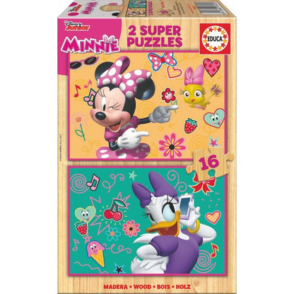 Disney Minnie and The Happy Helpers wooden puzzle 2x16pcs