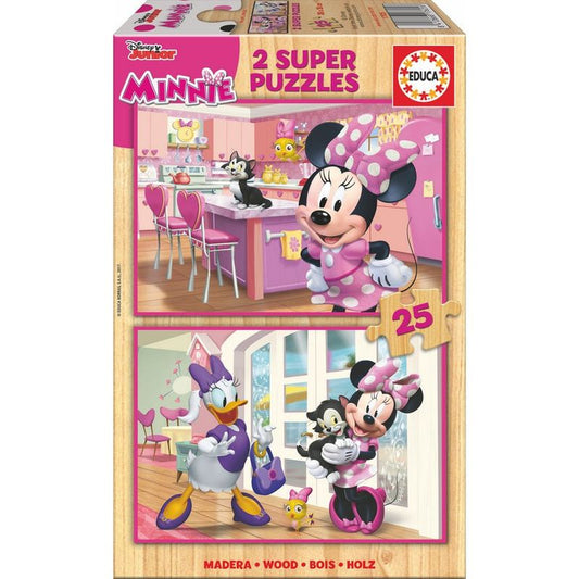 Disney Minnie and The Happy Helpers wooden puzzle 2x25pcs