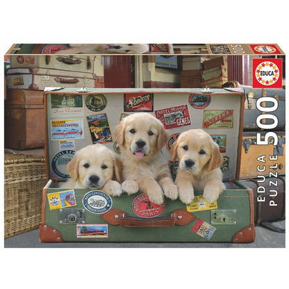 Puppies in the Luggage Puzzle 500 bitar