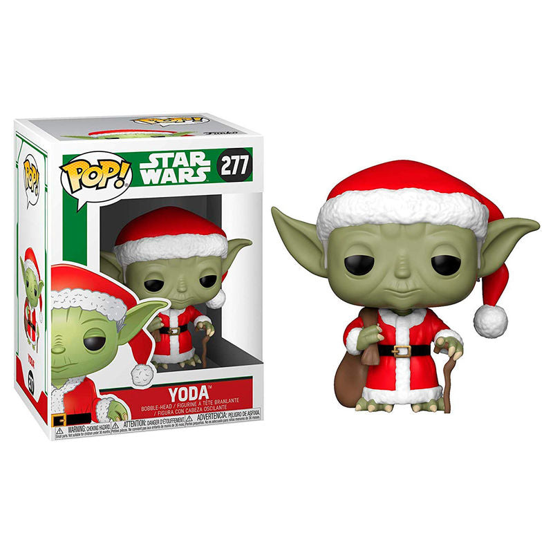 Funko POP Star Wars Holiday Santa Yoda Figur