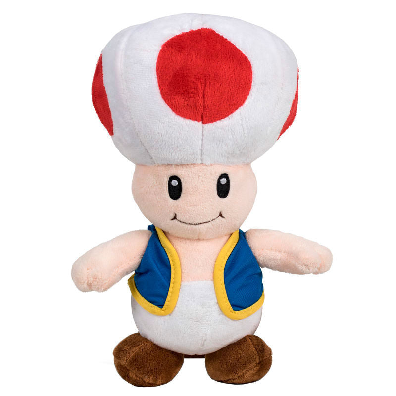 Mario Bros Toad soft plush toy 30cm