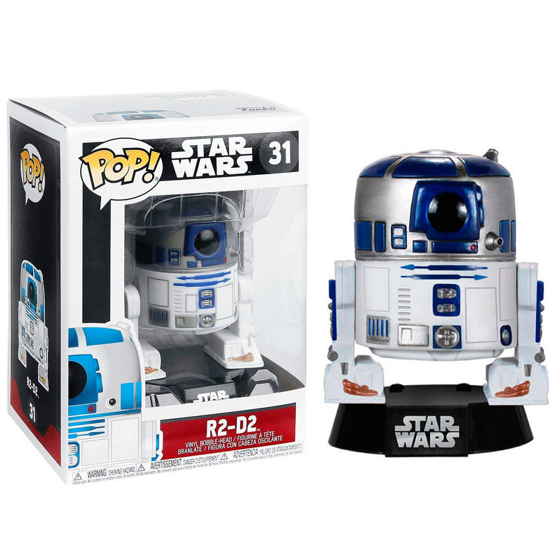 Size aprox. 9cm. Pop! Star Wars Bobble-Head: R2-D2.