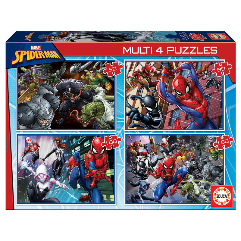 Marvel Spiderman Multi puzzle 50-80-100-1500pcs