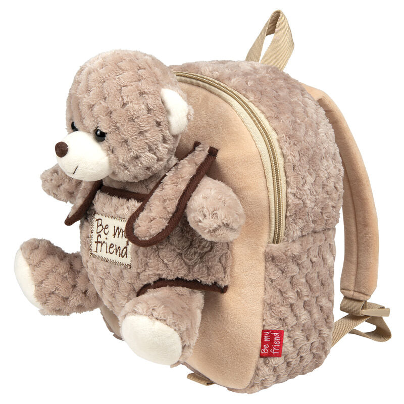 Milly Bear backpack with plush toy 26cm