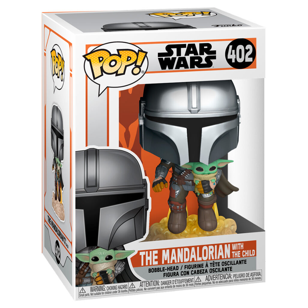 POP Figur Star Wars The Mandalorian Mando Med Jet Pack