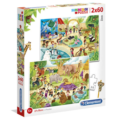 Zoo puzzle 2x60pcs