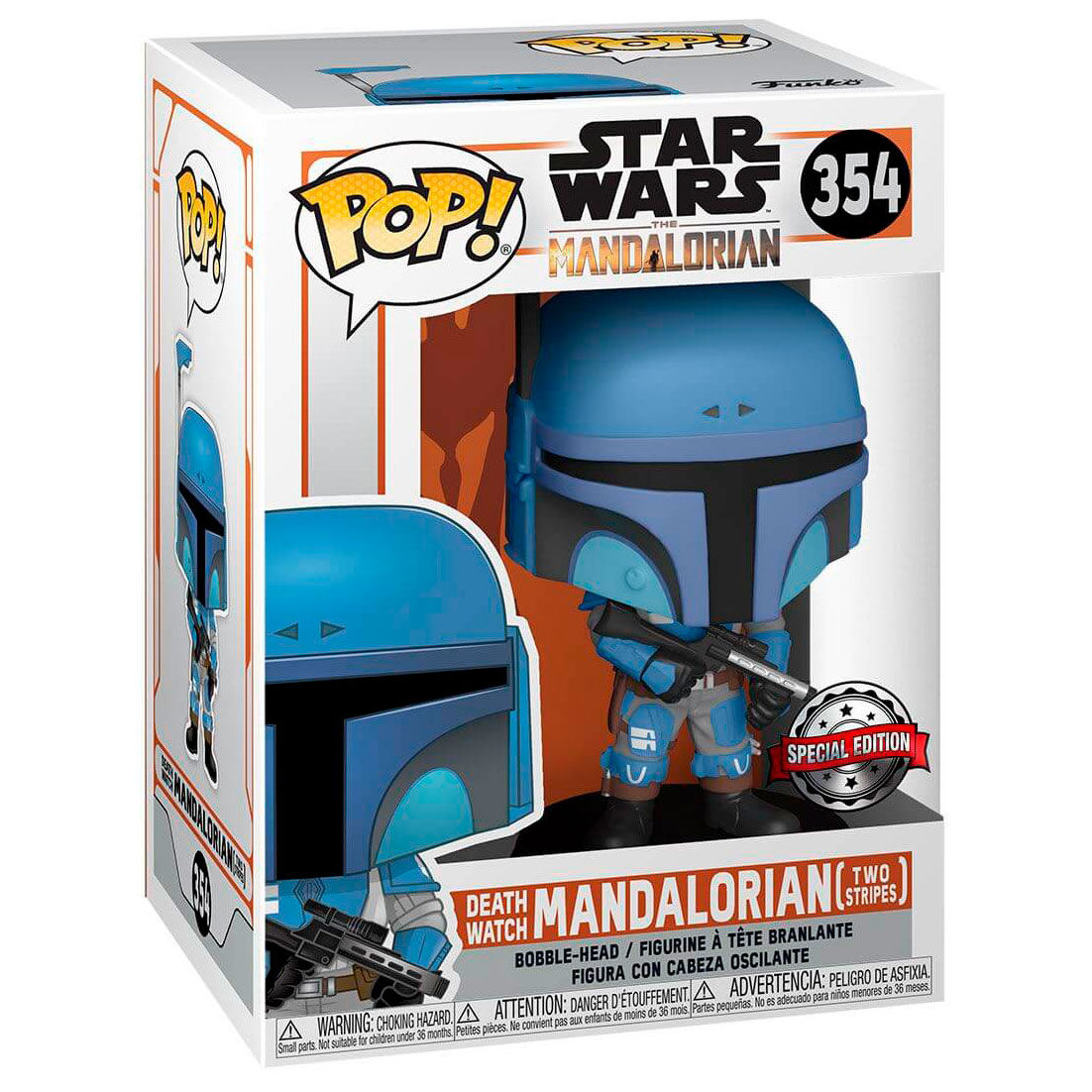 Funko POP Figur - Star Wars Mandalorian Death Watch Mandalorian Two Stripes Exclusive