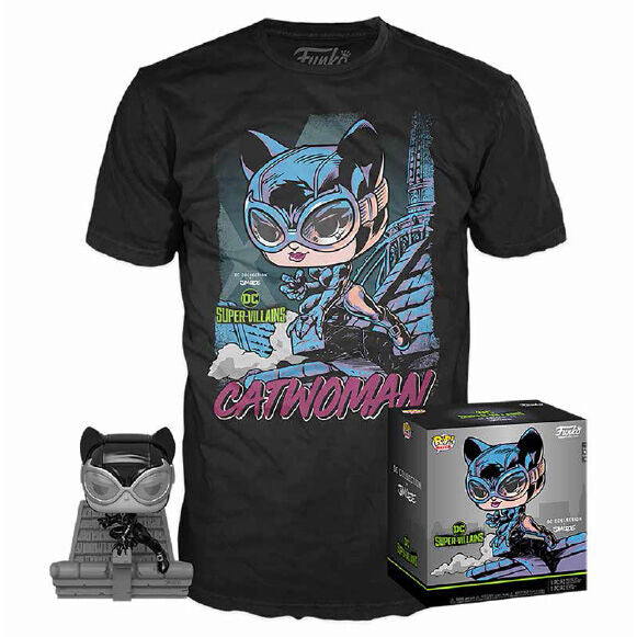 Set POP figure & Tee DC Jim Lee Catwoman