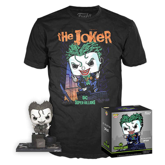 Set POP figure & Tee DC Comics Jim Lee Joker Storlek S