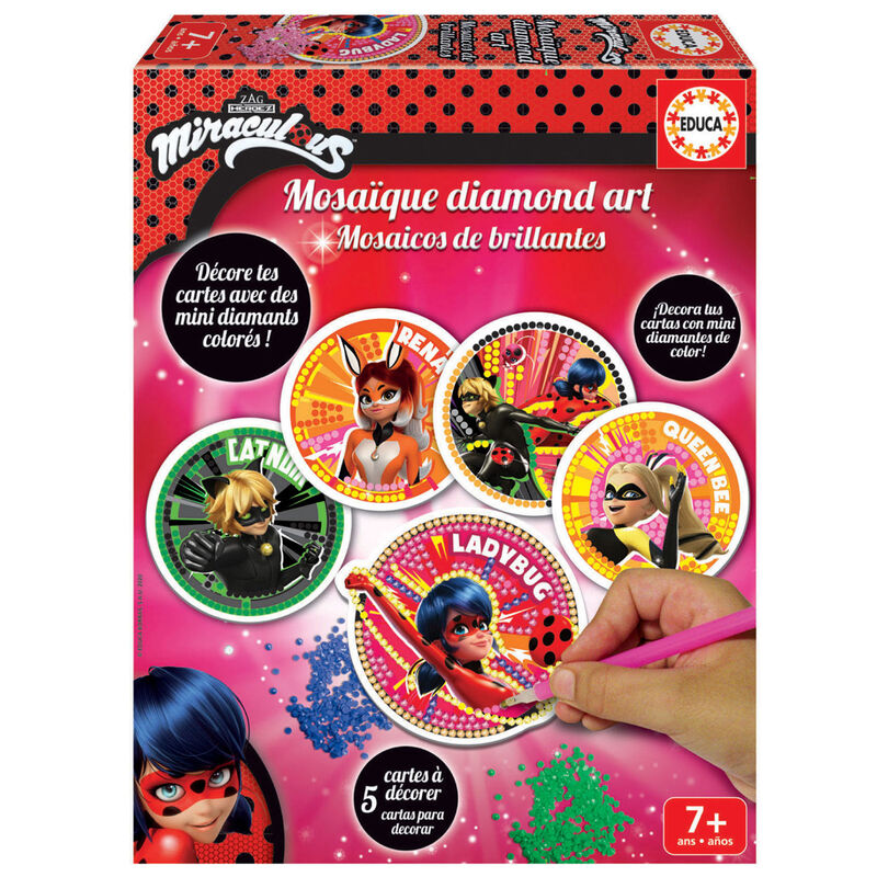 Miraculous Ladybug glitter mosaics