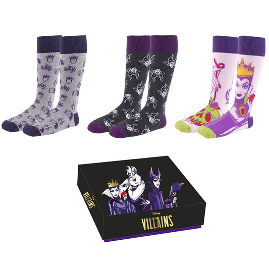 Disney Villains pack 3 socks