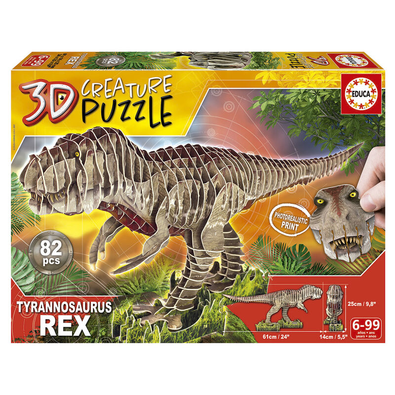 Contents: 82 pieces and step-by-step instructions. Create an extraordinary 3D cardboard puzzle by following the step-by-step instructions. Each piece is numbered to help with assembly. Age: +6 years. Player: + 1. Size: 61x14x25cm.