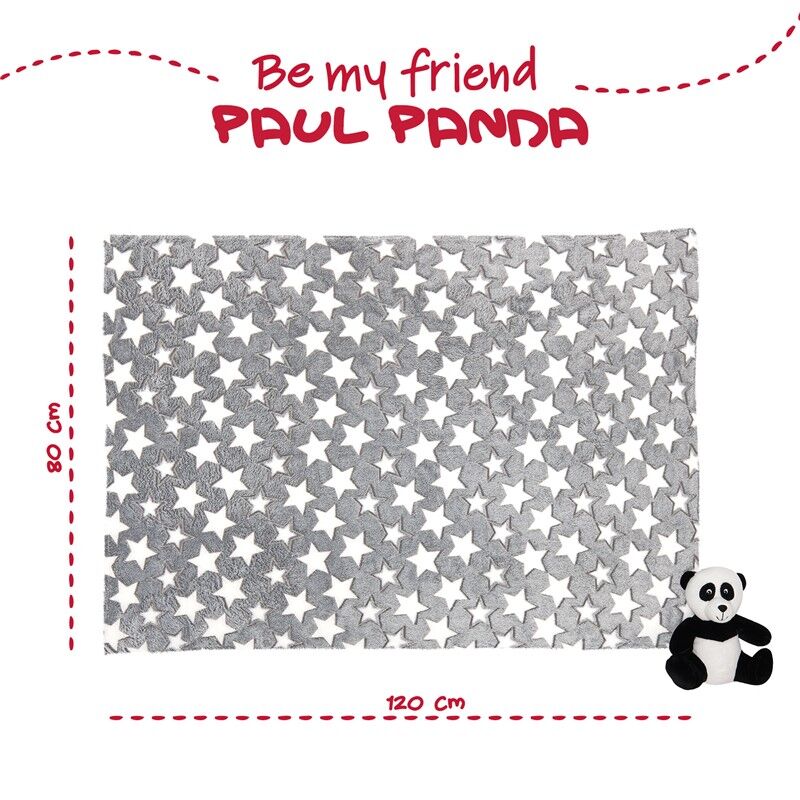 Panda bear Soft blanket + plush toy 22cm