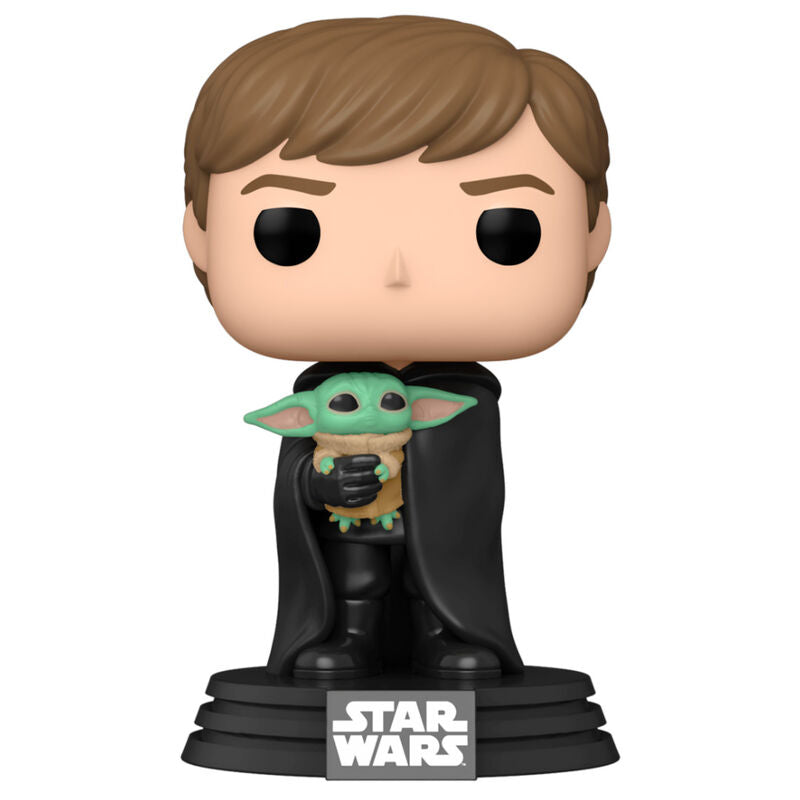 POP Figur Star Wars Mandalorian Luke med Barn