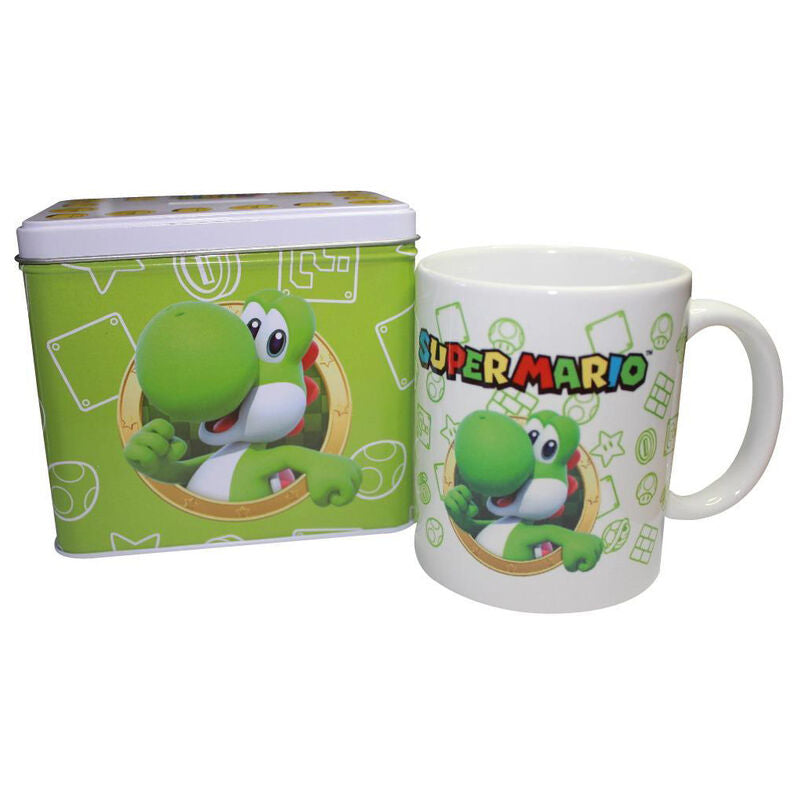 Nintendo Super Mario Bros Yoshi Mug + Money box set