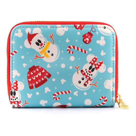 Loungefly Disney Snowman Mickey Minnie wallet