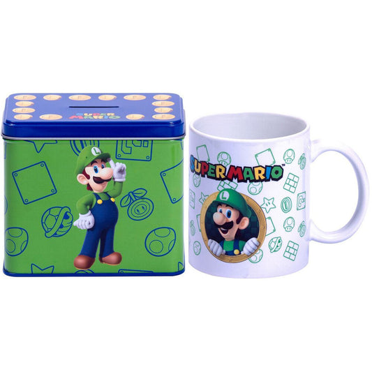 Nintendo Super Mario Bros Luigi Mug + Money box set