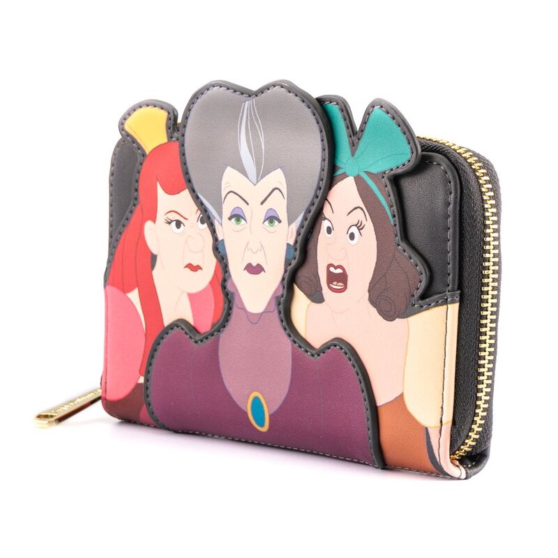 Loungefly Disney Cinderella Evil Stepmother and Stepsisters Villains wallet