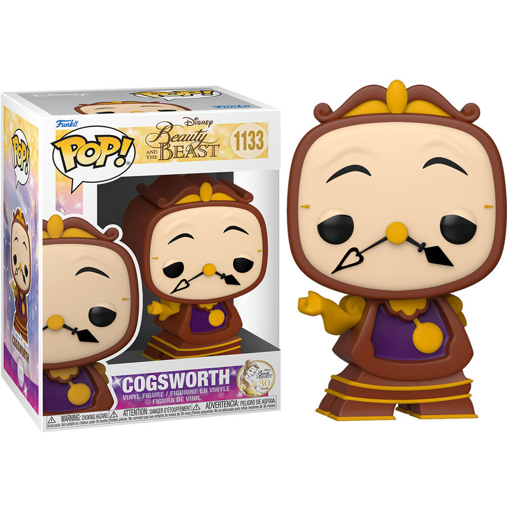 POP-figur Disney Skönheten och Odjuret Cogsworth