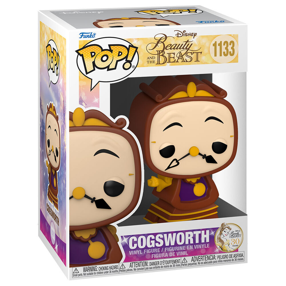 POP-figur Disney Skönheten och Odjuret Cogsworth