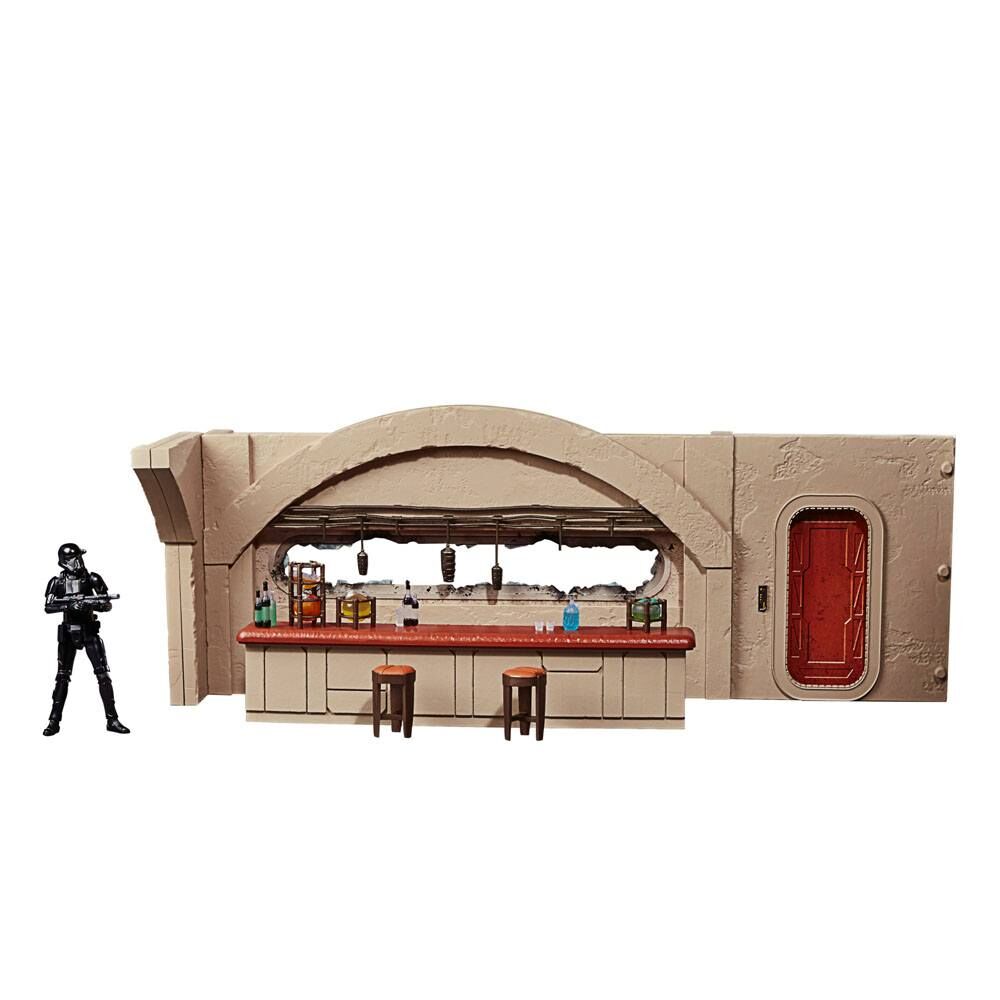 Star Wars Mandalorian Nevarro Cantina + Imperial Death Trooper figure set