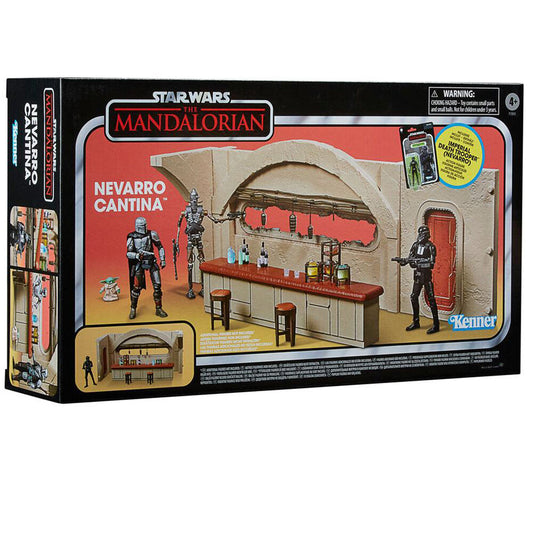 Star Wars Mandalorian Nevarro Cantina + Imperial Death Trooper figure set