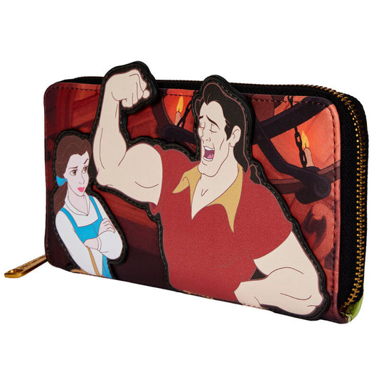 Loungefly  Disney Beauty and the Beast Villains Gaston Scene wallet