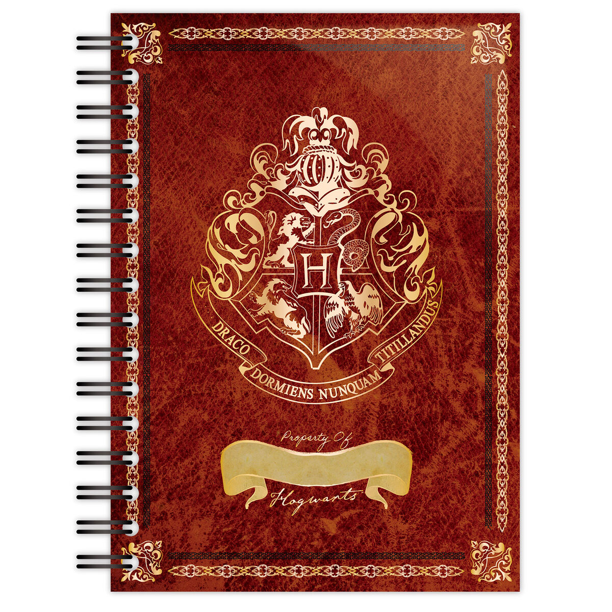 A5 spiral bound notebook.