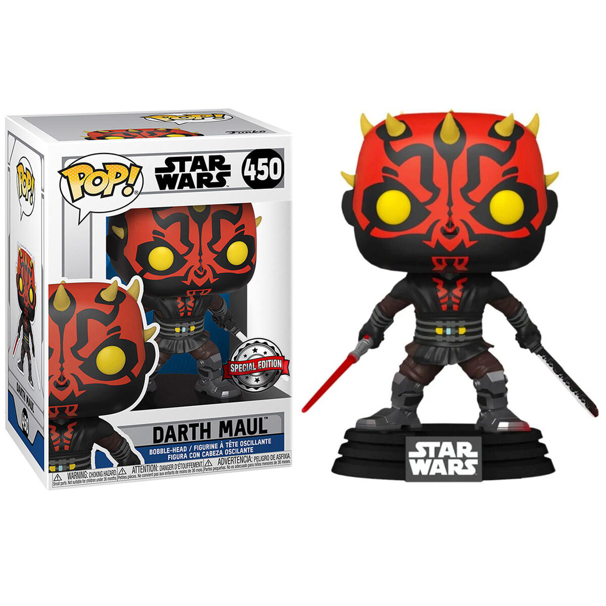 POP Figur Star Wars Darth Maul med Ljusaber - Exklusiv