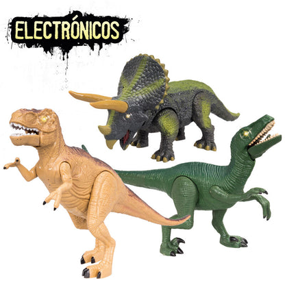 Pack 11 Dinosaurs lights and sound assortment