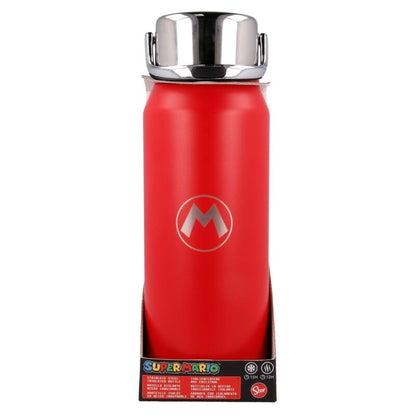 Capacity: 505ml.  BPA free. Double walled to maintain temperature: 15 hours cold and 12 hours hot. Anti-drip cap with handle. Resistant thermal bottle whose cap includes a handle