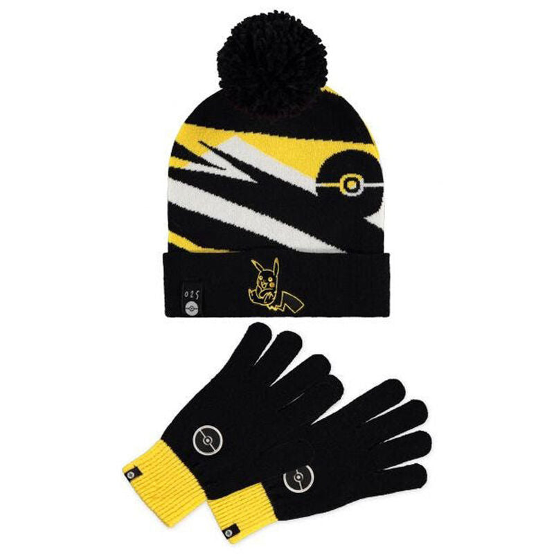 Pokemon Pikachu hat and gloves set