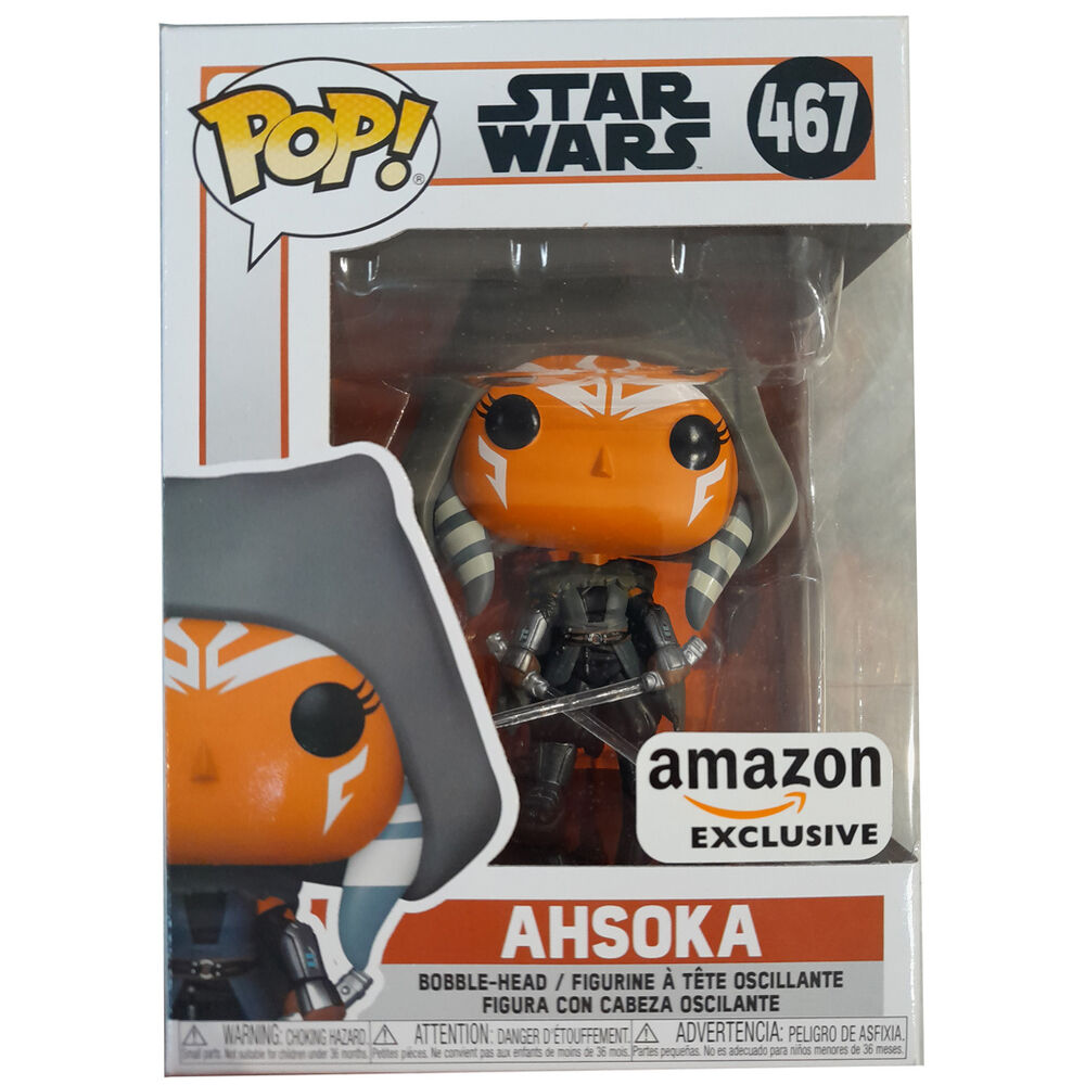 POP figure Star Wars The Mandalorian Ahsoka Hooded Exclusive