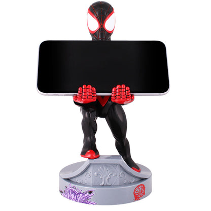 Marvel Spiderman Miles Morales figure clamping bracket Cable guy 21cm