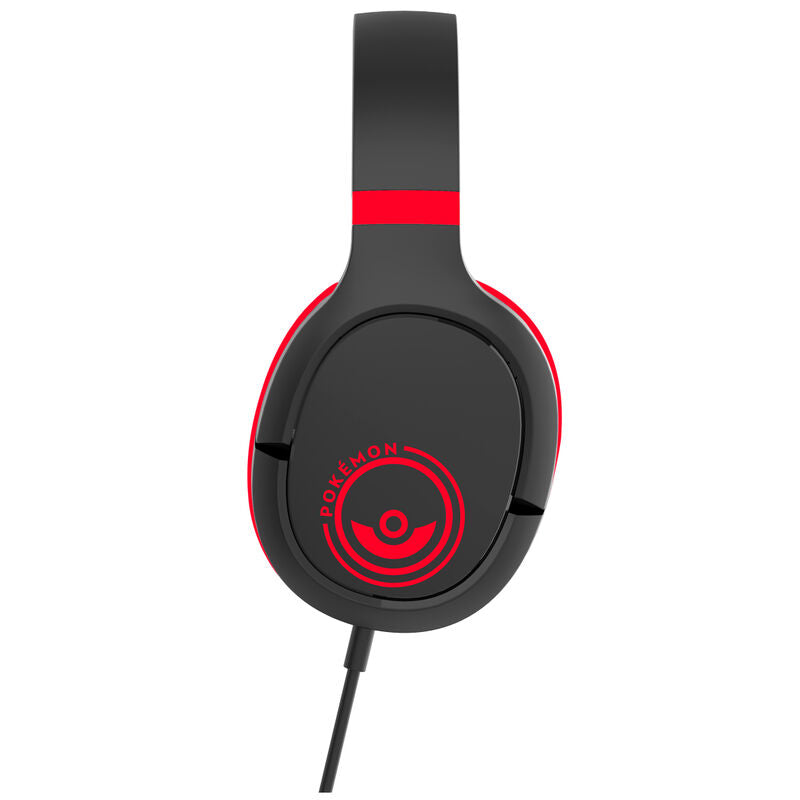 Pokemon Pokeball Black and Red gaming headphones