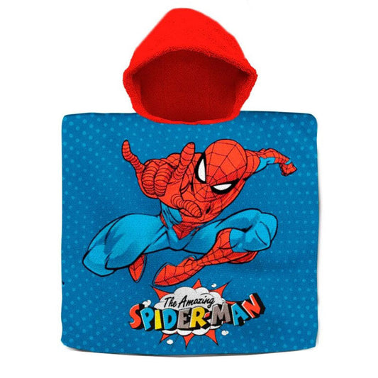 Marvel Spiderman cotton poncho towel