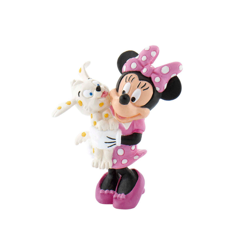 Disney Minnie with Puppy figure 7cm