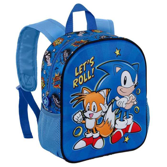 Sonic The Hedgehog Lets Roll 3D backpack 31cm