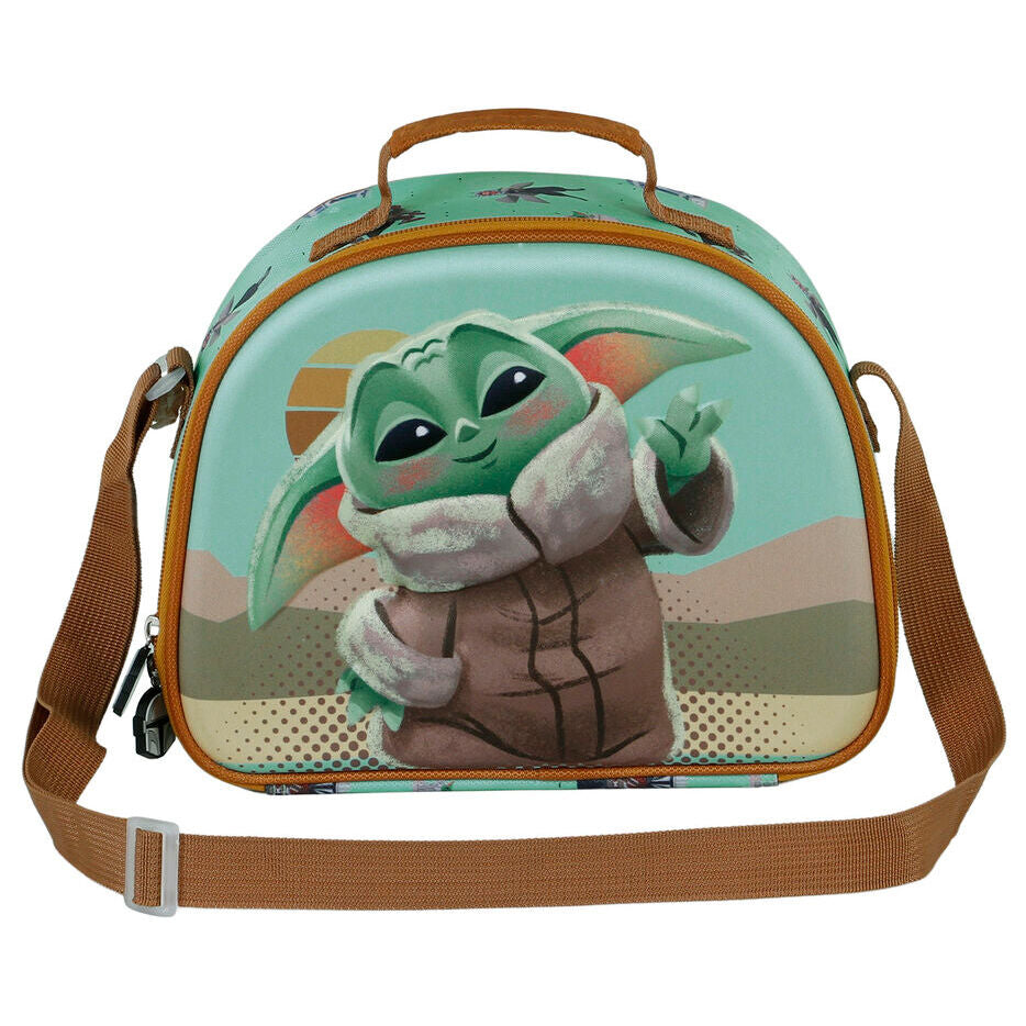 Star Wars The Mandalorian Grogu Say Hi 3D Lunch Bag