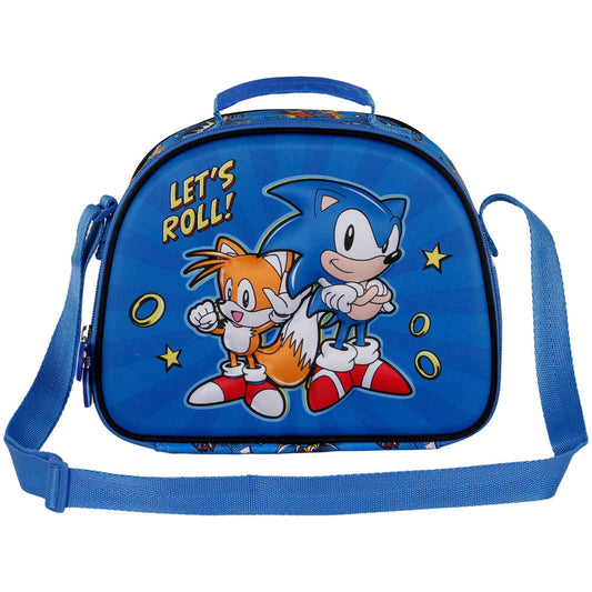 Sonic The Hedgehog Lets Roll 3D lunch bag