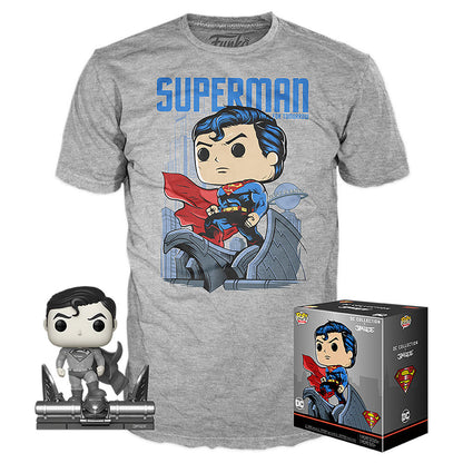 Set figure POP & Tee DC Comics Jim Lee Superman Exclusive