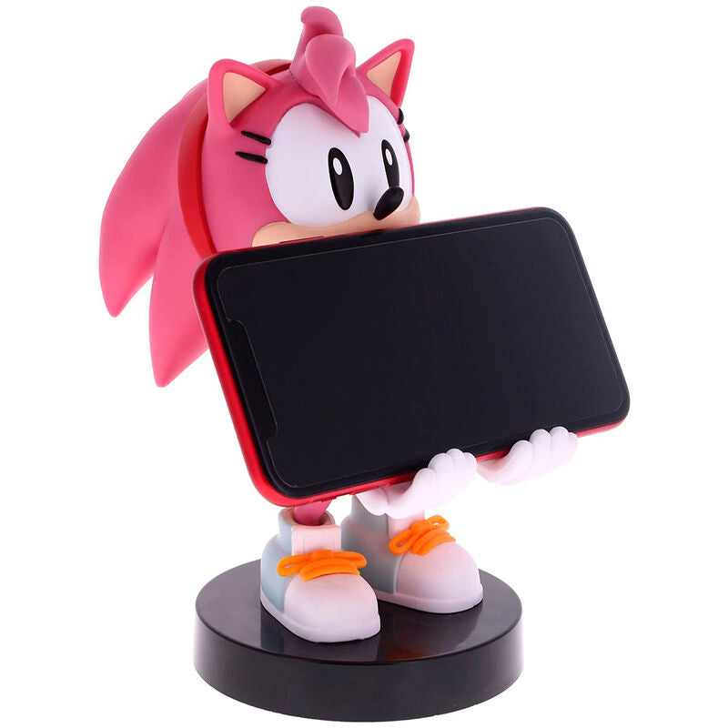 Sonic Amy Rose figure clamping bracket Cable guy 20cm