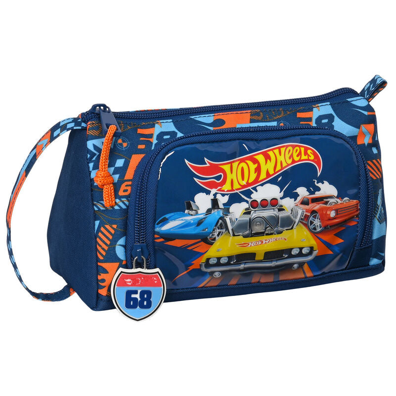 Hot Wheels Speed Club pencil case with drop-down pocket