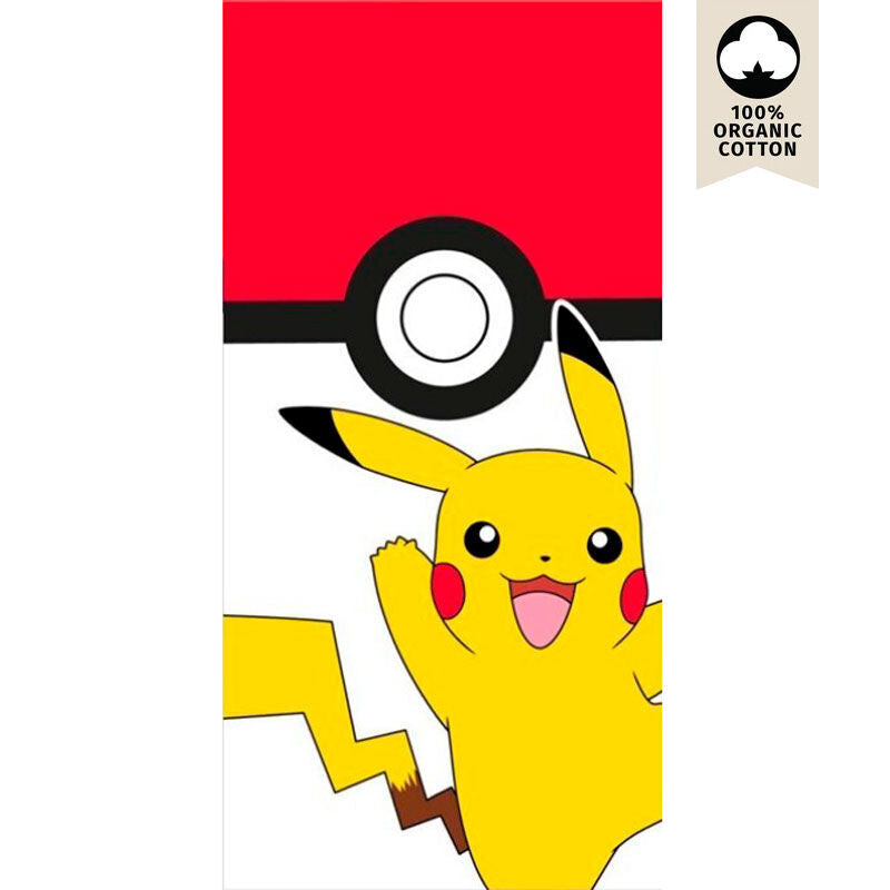 Pokemon Pikachu Pokeball beach towel cotton