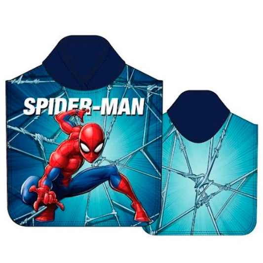 Marvel Spiderman microfibre poncho towel