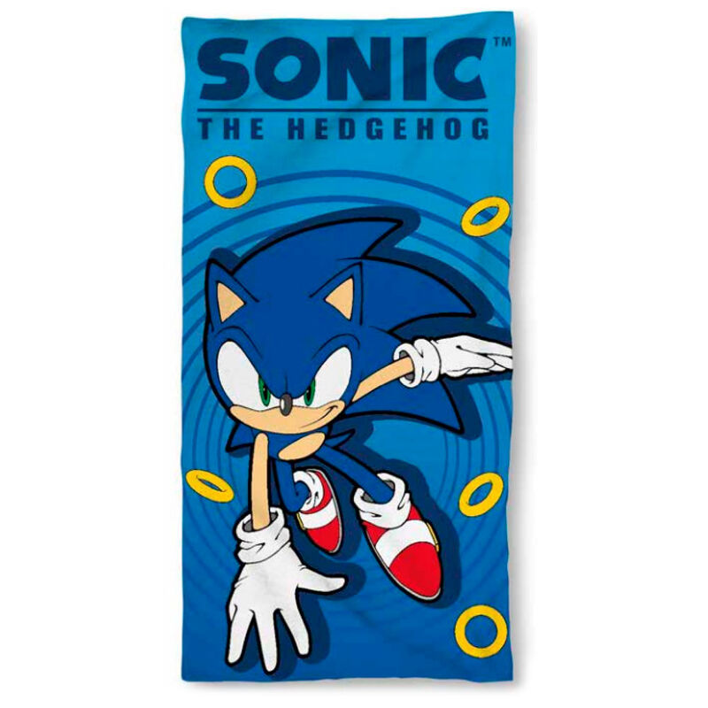 Sonic The Hedgehog microfibre beach towel