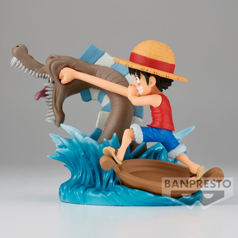 One Piece Log Stories Monkey D Luffy mot Lokala Havfigurer - 7cm