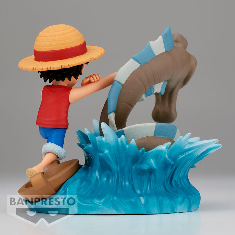 One Piece Log Stories Monkey D Luffy mot Lokala Havfigurer - 7cm