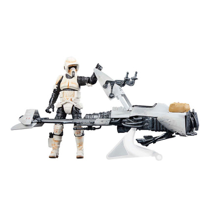 Star Wars the Mandalorian Speeder Bike Scout Trooper & Grogu figure 9cm