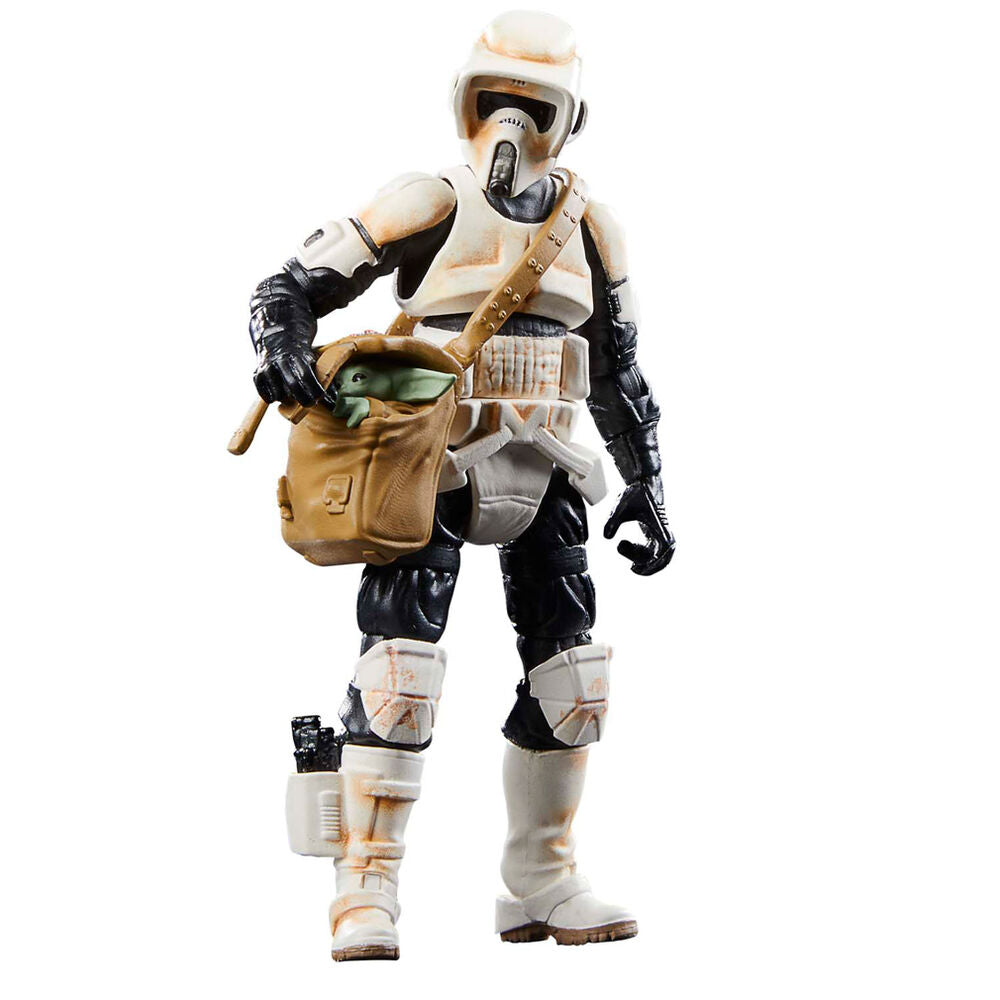 Star Wars the Mandalorian Speeder Bike Scout Trooper & Grogu figure 9cm